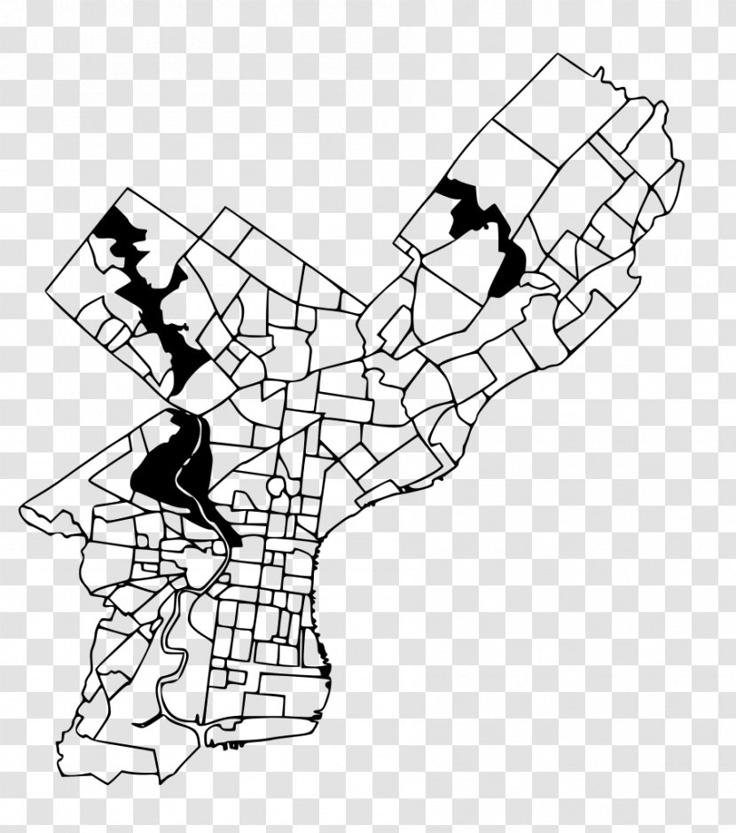 Allegheny West Girard Estate Philadelphia Germantown Map - Vector Transparent PNG