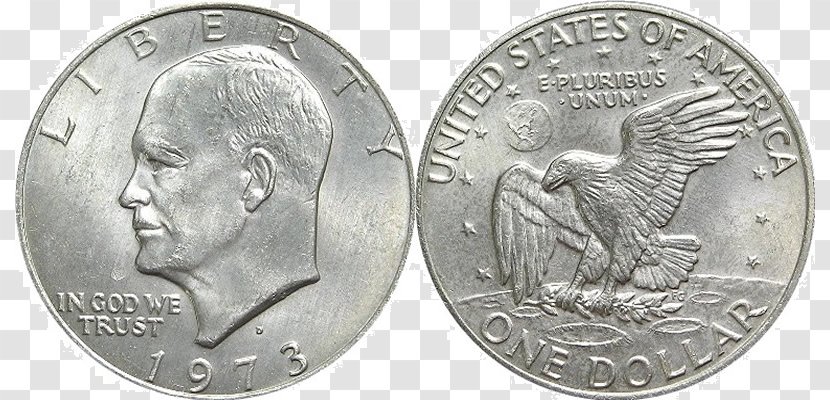 Eisenhower Dollar Coin United States Philadelphia Mint Silver - Presidential 1 Program Transparent PNG