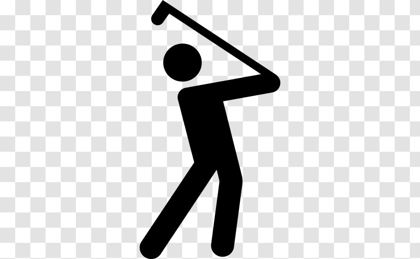 Golf Course Clubs Clip Art - Black And White - Club Transparent PNG