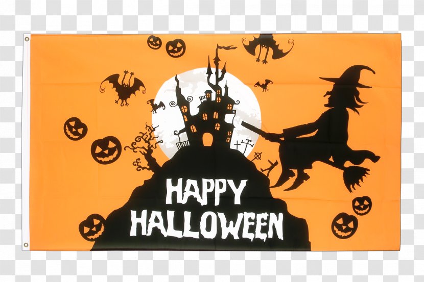 Megacom-ik Flag Halloween Party Banner - Label - Orange Transparent PNG