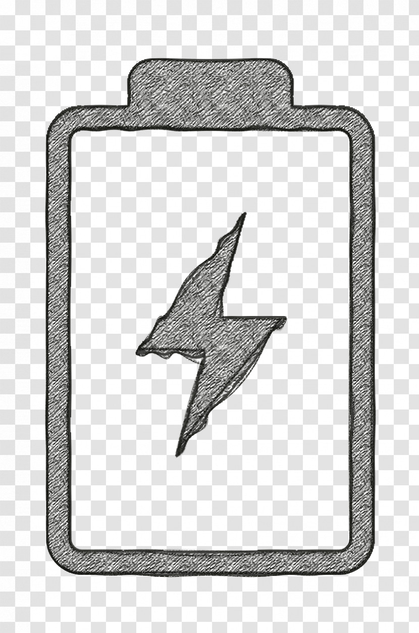 Battery With A Bolt Symbol Icon Tools And Utensils Icon Power Icon Transparent PNG