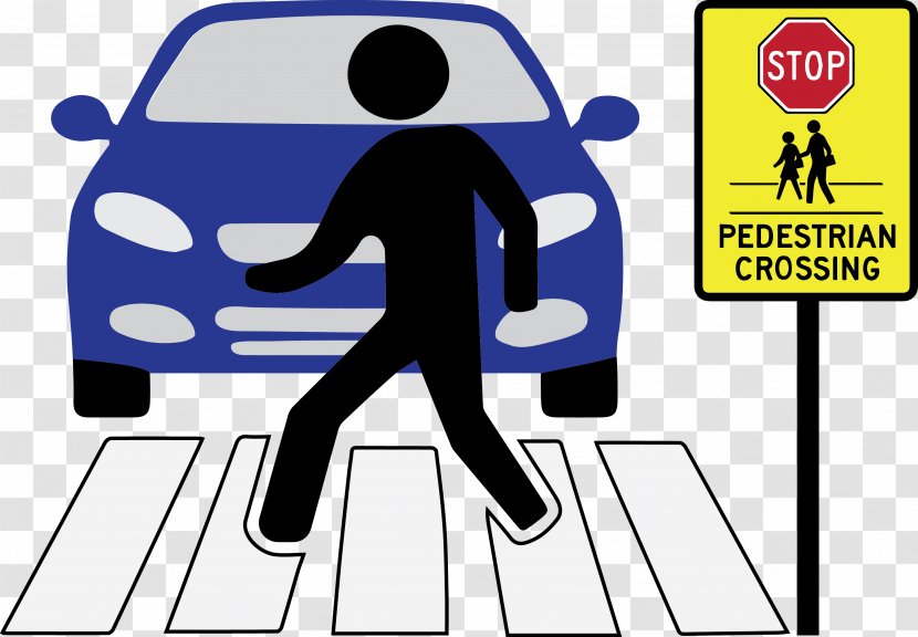 Pedestrian Crossing Car Bank Zebra Transparent PNG