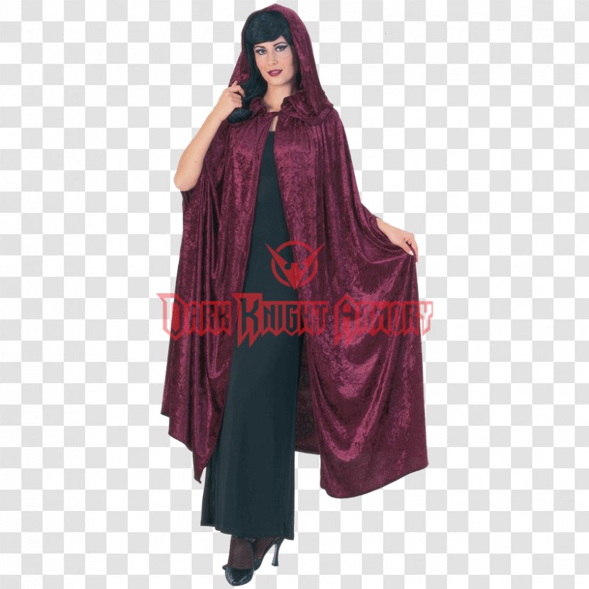 Cape Robe Velvet Cloak Mantle - Velour - Satin Transparent PNG