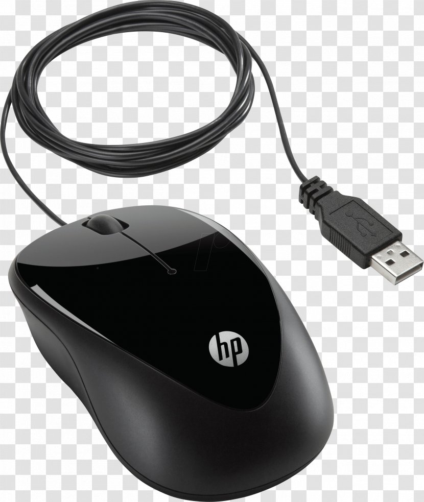 Computer Mouse Hewlett-Packard HP X1000 Optical Apple USB - Hp Transparent PNG