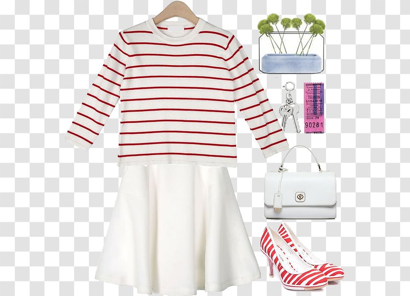 T-shirt Dress Fashion Blouse Clothing - Outerwear - Women With Simple Literary Transparent PNG