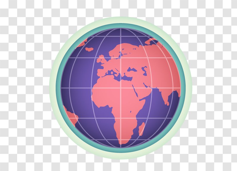 Earth World Map Radar - Flat - Vector Transparent PNG