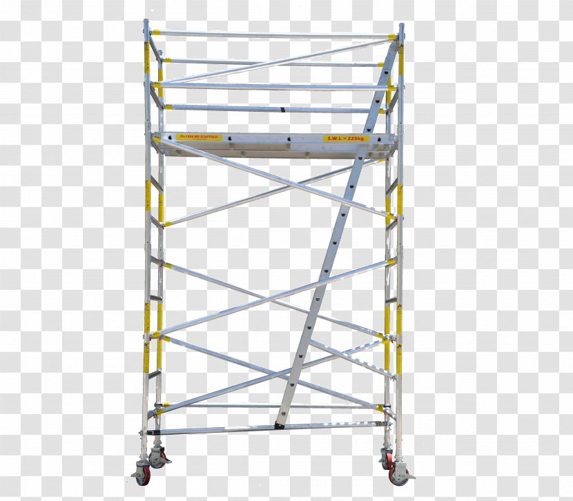Scaffolding Steel Ladder Mr. Scaffold Material - Aluminium Transparent PNG