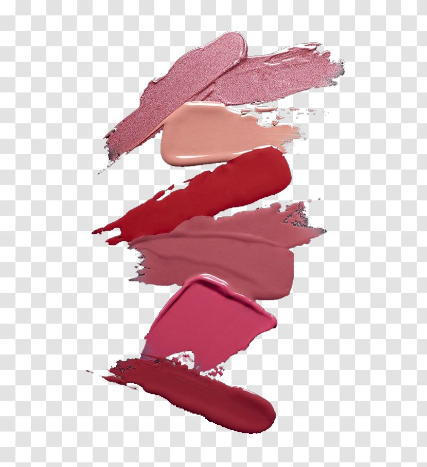 Lipstick Red Cosmetics Color - Smear Test Pink Series Transparent PNG