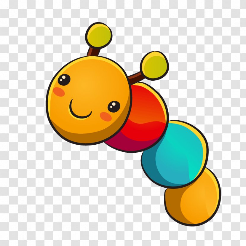 Cartoon Caterpillar Inc. Clip Art - Vector Red Transparent PNG