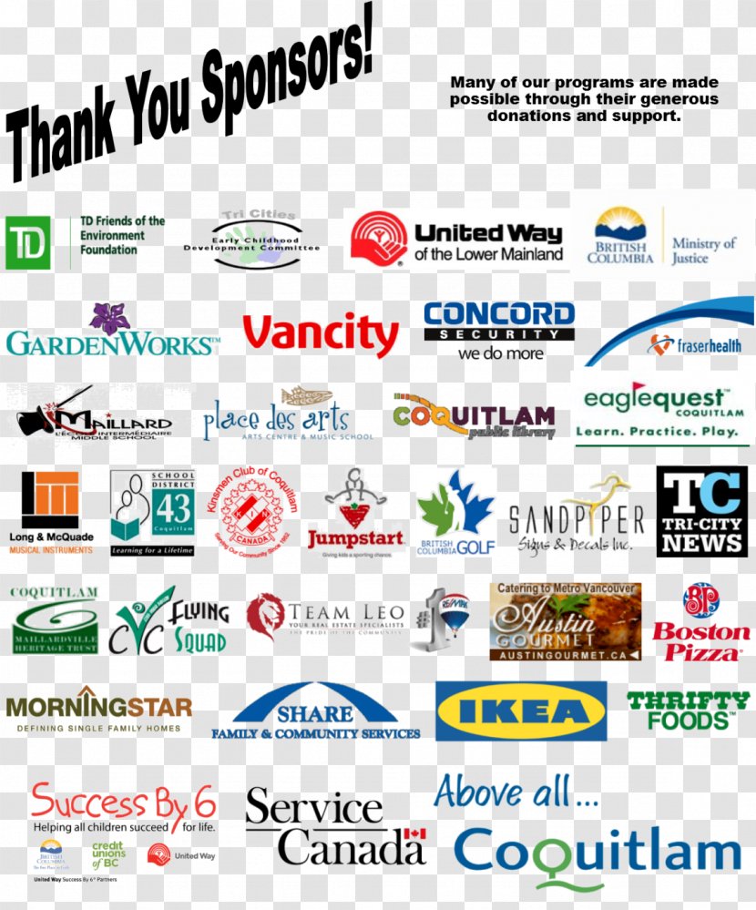 Web Page Coquitlam Logo Display Advertising Online - Paper - Sponsors Transparent PNG