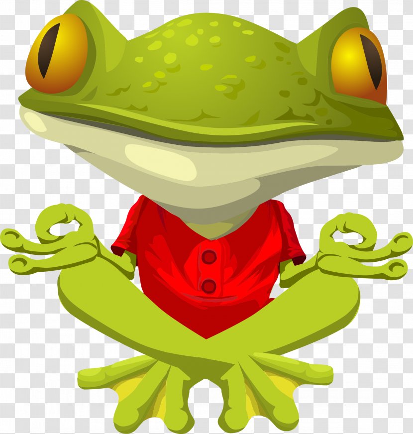 International Yoga Day Lotus Position Clip Art - Zen - Frog Transparent PNG
