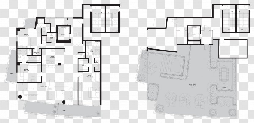 Marea Condominium The South Of Fifth Real Estate - Schematic - Floor Plan Transparent PNG