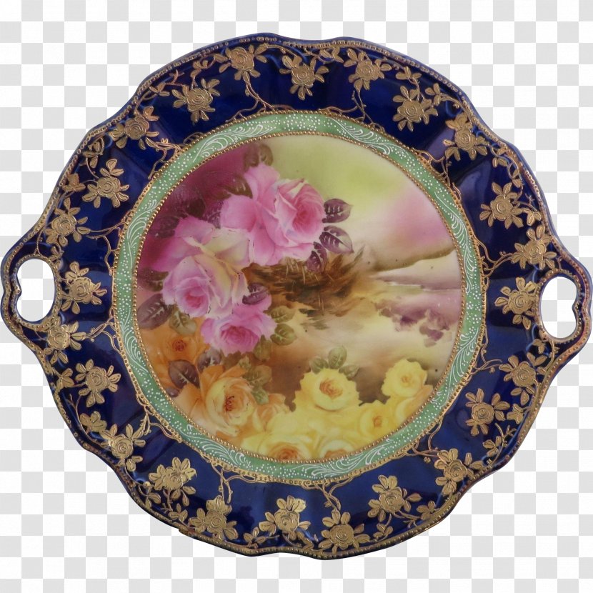 Plate Platter Porcelain Tableware - Hand-painted Cake Transparent PNG