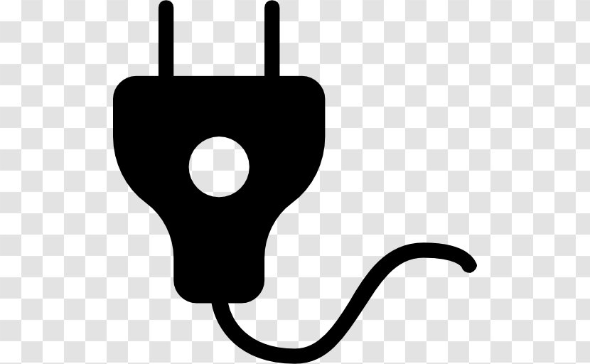 Electric Plug - Technology - Black And White Transparent PNG