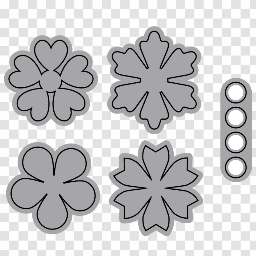 Die Cutting Steel Flower Craft - Floral Design - Flowers Set Transparent PNG