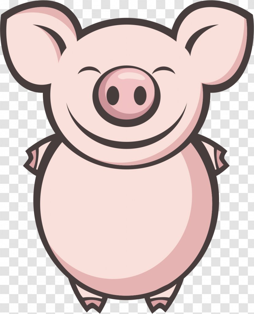 Domestic Pig Pink Clip Art - Nose Transparent PNG