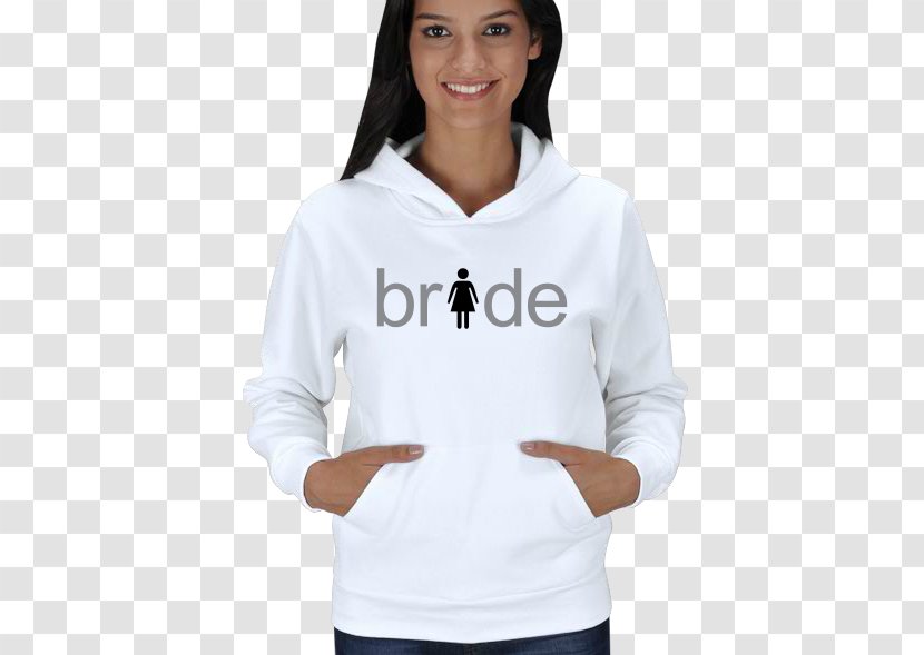 Hoodie T-shirt Sweater Bluza - Bride - Gelin Damat Transparent PNG