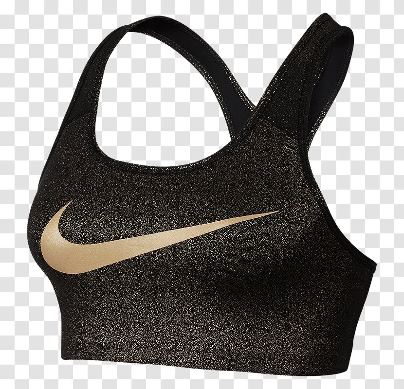 Hoodie Nike Performance Pro Classic Swoosh Women's Bra Sports - Gold Transparent PNG