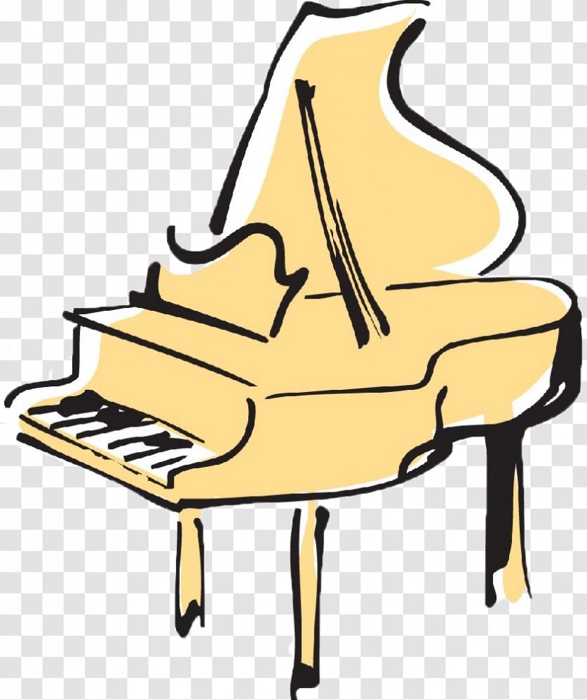 Piano Musical Keyboard Illustration - Cartoon - Hand-painted Transparent PNG