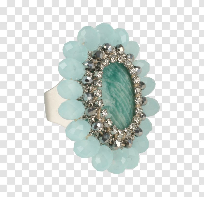 Turquoise Body Jewellery Emerald Brooch - Ring Transparent PNG