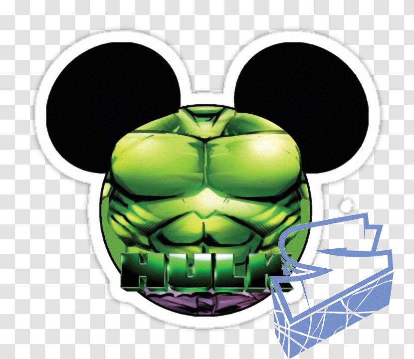 Mickey Mouse Hulk Minnie - Sticker Transparent PNG