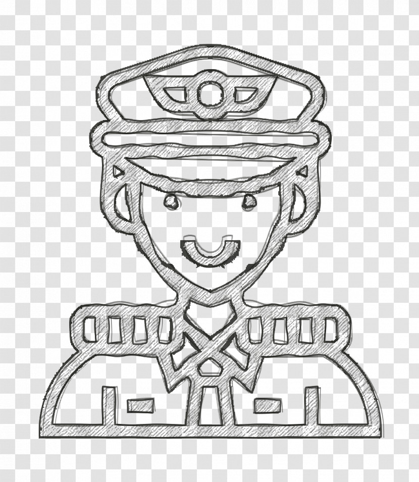 Captain Icon Careers Men Icon Pilot Icon Transparent PNG