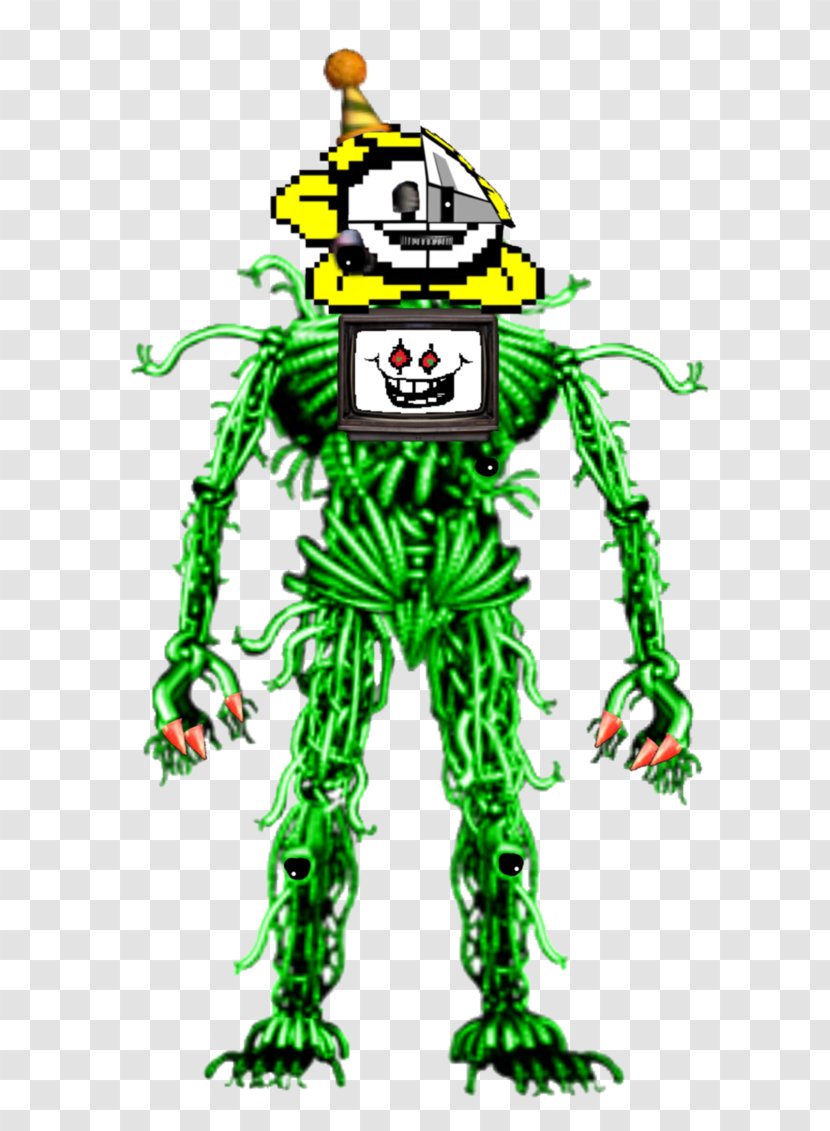 Five Nights At Freddy's: Sister Location Flowey Sprite Character - Fictional Transparent PNG