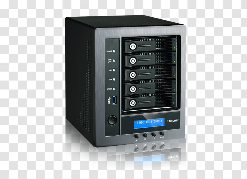 Network Attached Storage N5810PRO Systems Thecus Intel Celeron - Technology - Japan Features Transparent PNG