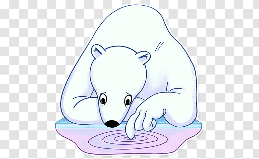 Polar Bear Whiskers Clip Art - Cartoon Transparent PNG