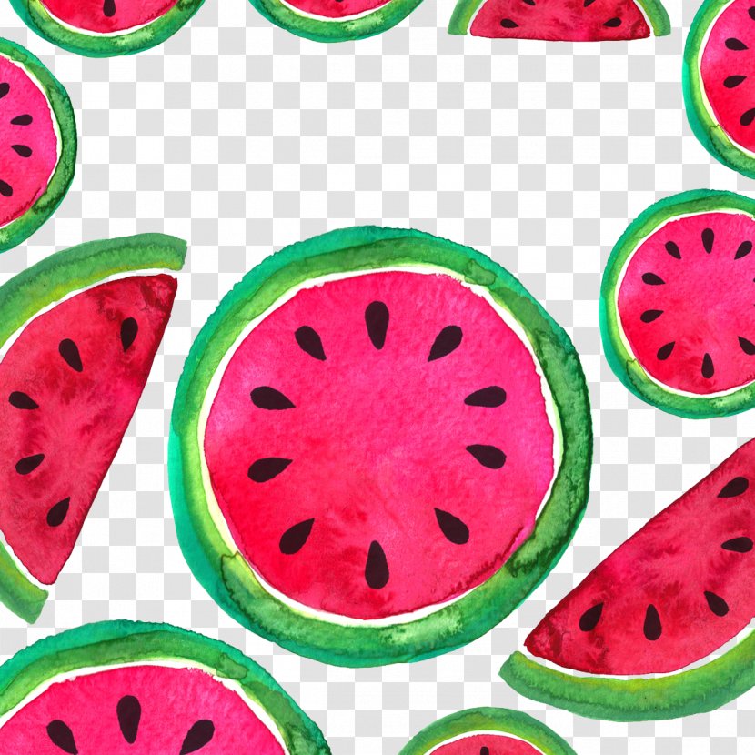 Watermelon Citrullus Lanatus Fruit - Motif - Background Pattern Transparent PNG