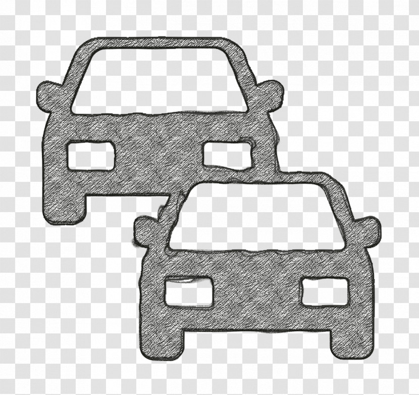 Two Cars In Line Icon Automobiles Icon Traffic Icon Transparent PNG