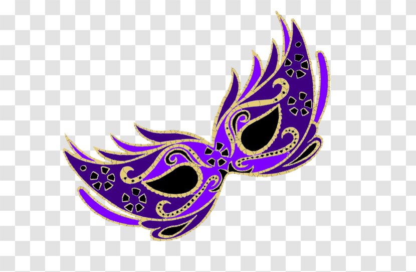 Mask Mardi Gras Masquerade Ball Clip Art - Violet Transparent PNG