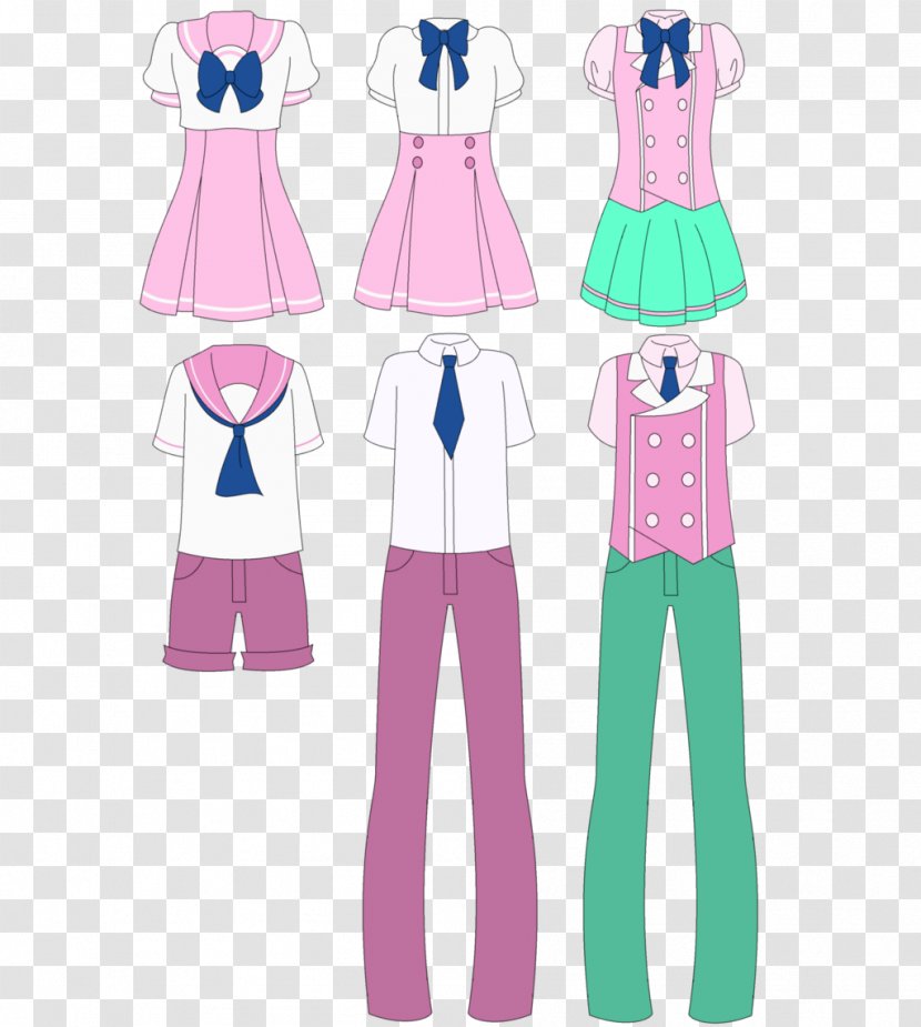Outerwear Uniform Pink M Sleeve - Cartoon - School Transparent PNG