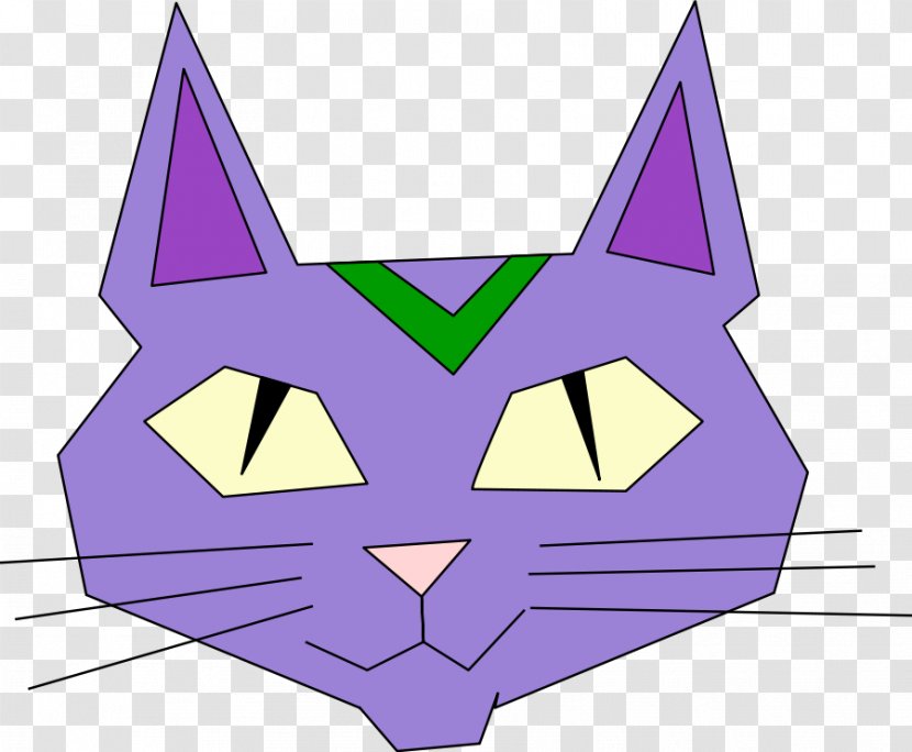 Cat Kitten Cartoon Clip Art - Whiskers - Vector Transparent PNG