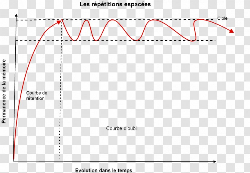 Forgetting Curve Spaced Repetition Memorization Memory - Plot - Anticyclone Transparent PNG