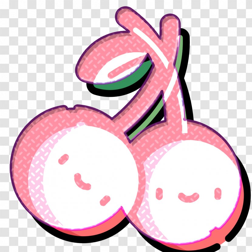 Tropical Icon Fruit Cherries - Pink Transparent PNG