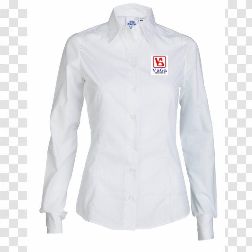 Blouse Long-sleeved T-shirt Poplin - Neck Transparent PNG