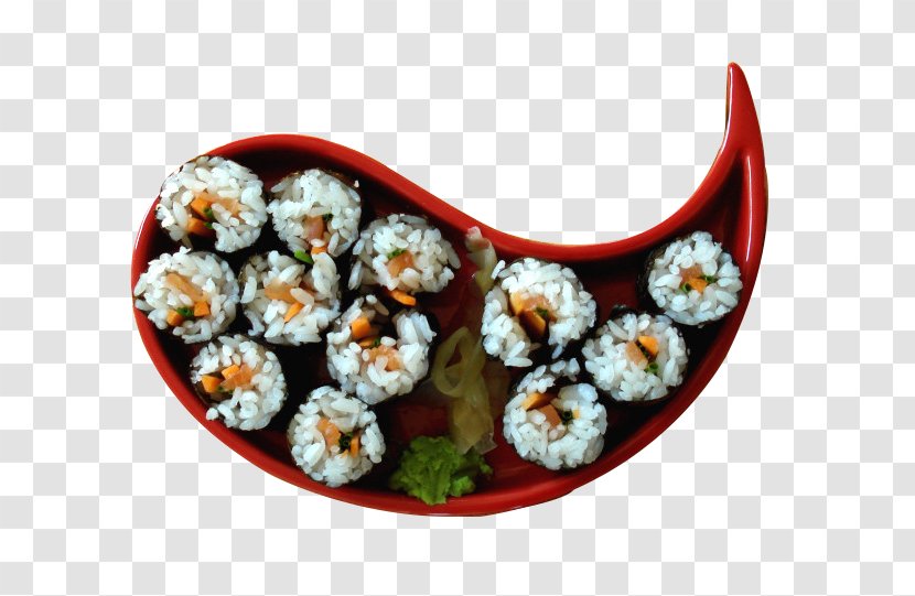 California Roll Sushi Japanese Cuisine Gimbap - Recipe Transparent PNG