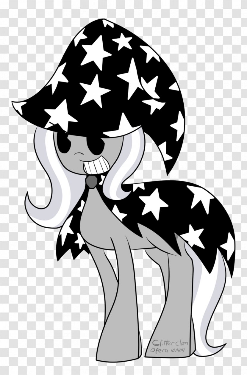 Cattle Horse Mammal Clip Art - Black And White - Flaterszaj My Little Pony Transparent PNG