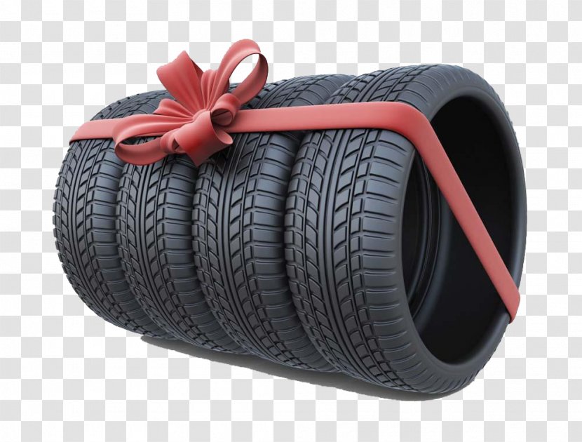 Car Tire Stock Photography Ribbon Gift - Wheel - Tires Picture High-definition Deduction Material Transparent PNG