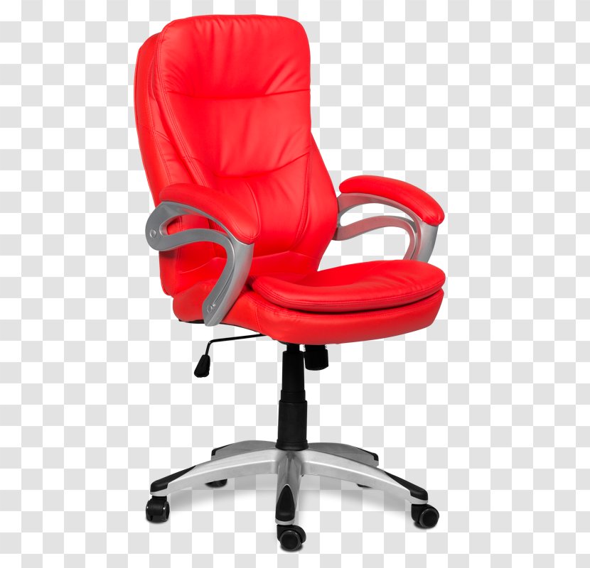 Office & Desk Chairs Furniture Swivel Chair - Red Transparent PNG