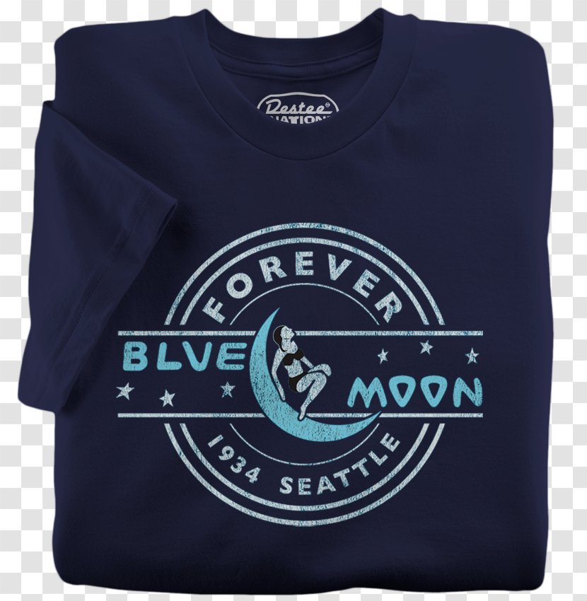 T-shirt Blue Moon Hoodie - Sleeve Transparent PNG