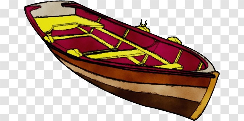 Water Transportation Vehicle Clip Art Boat Canoe - Watercolor - Watercraft Transparent PNG