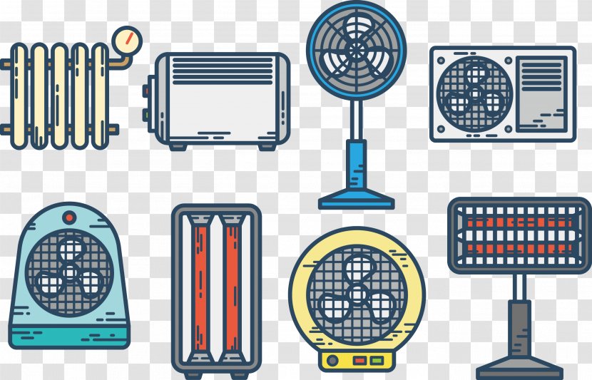 Electricity Home Appliance Icon - Water Heating - Vector Fan Transparent PNG