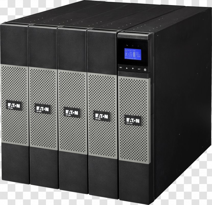 UPS Sine Wave Battery Powerware Volt-ampere - Eaton Corporation - Display Rack Transparent PNG