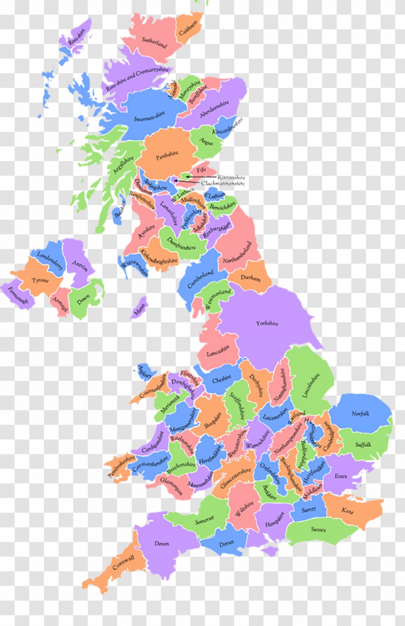 United Kingdom Blank Map Stock Photography - Art - Great Britain Transparent PNG
