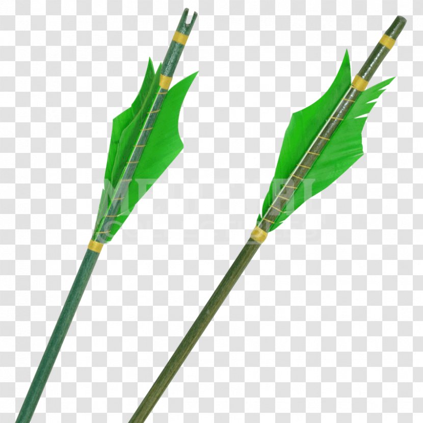 Bow And Arrow Elf Green Trick Arrows - Leaf Transparent PNG
