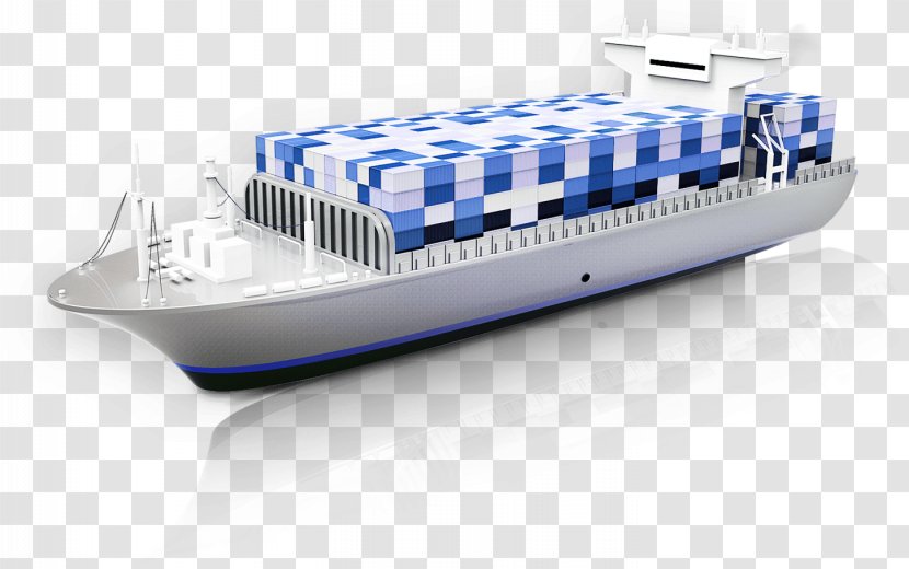 Water Transportation Container Ship Watercraft - Ocean Shipping Transparent PNG