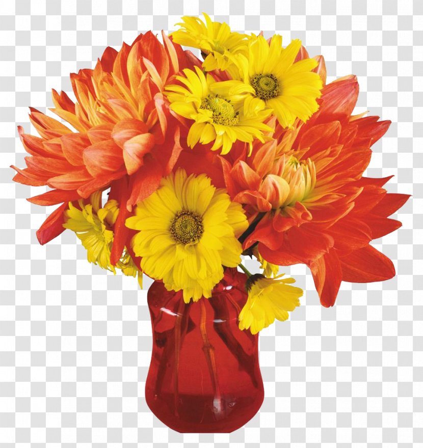 Flower Bouquet - Dahlia - Vase Transparent PNG