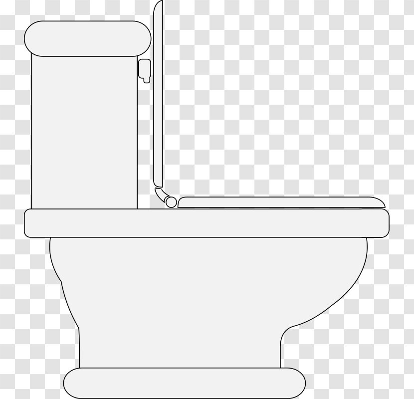 Toilet & Bidet Seats Bathroom Clip Art - Drawing Transparent PNG
